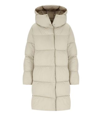 Save The Duck Speichern Sie die Duck Sibyl Beige mit Kapuze -gepolsterte Jacke