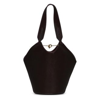 Khaite Mini Lotus Tote - Dames - Handtassen - Paars - ONE Size - Leer - Tassen