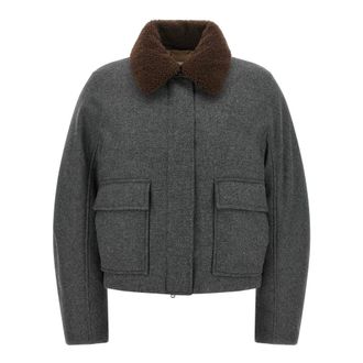 Brunello Cucinelli Dames, Jassen, Grijs, Maat: S