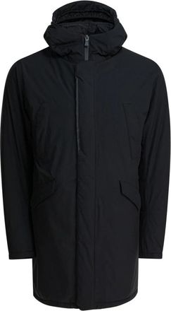 Herno Parka Down Jacket - Heren - Gewatteerde jassen - Zwart - S - Leer - Jassen
