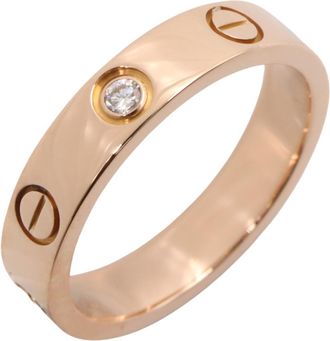 Cartier Gold Clear Pink Gold (18K) Band Ring (Pre-Owned)