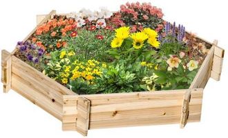 OUTSUNNY Raised Garden Bed in Natural Wood Finish at Nordstrom