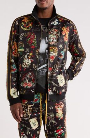 Ed Hardy Flashboard Track Jacket in Black at Nordstrom Rack, Size Xx-Large