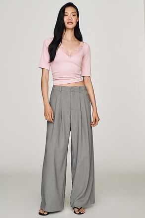 Maeve V-Neck Henley T-Shirt Top