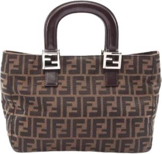 Fendi Pre-owned Vintage Handbag - Dames - Vintage Handtas - Bruin - ONE Size - Leer - Vintage