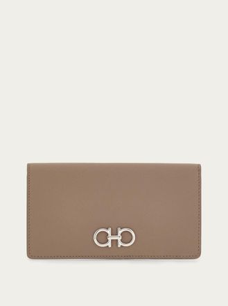 Ferragamo Women Gancini wallet Beige