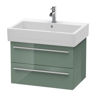 Duravit Duravit X-large Mueble De Pared 6342, 2 Cajones, 650mm Para Vero, Color (frente/cuerpo): Jade Laca Alto Brillo - Xl634200303