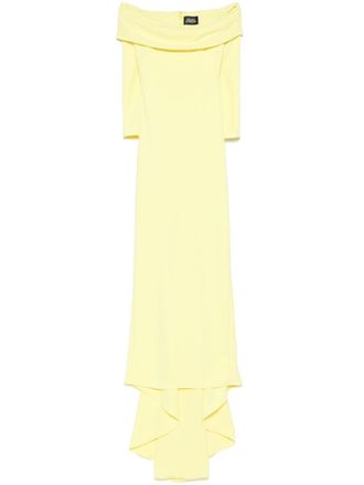 Solace London Lyla gown - women - Polyester - 10 - Yellow