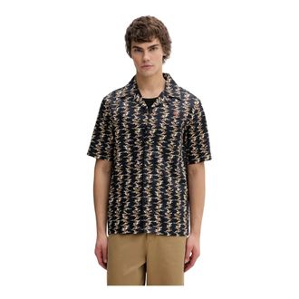 Fred Perry Overhemden, Heren, Veelkleurig, L, Short Sleeve Shirts