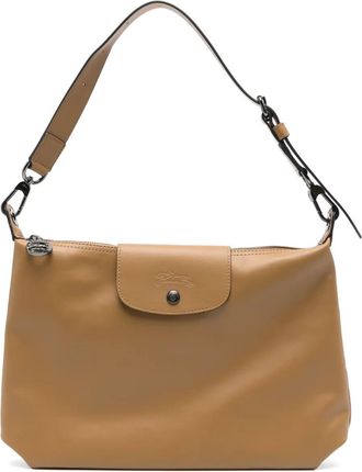 Longchamp Le Pliage Xtra tote bag - women - Calf Leather/Recycled Fabric - One Size - Brown