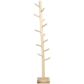 Vente-Unique Appendiabiti in Legno di Teak Naturale - LIPALIA
