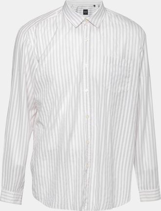 HUGO BOSS Boss By Hugo Boss White Striped Cotton Shirt