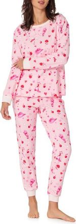 Bedhead Pajamas Print Stretch Organic Cotton Pajamas in Giddy Up Galentine at Nordstrom, Size X-Large