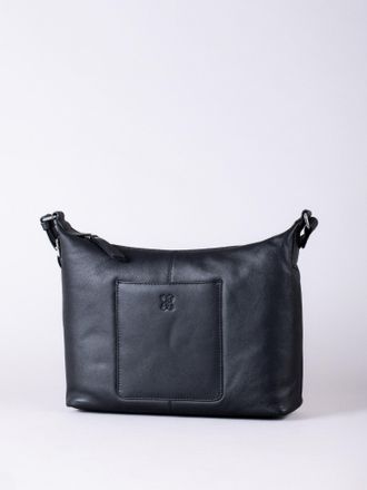 Lakeland Leather Womens Talkin Shoulder Bag in Black material_real_leather - One Size