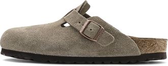 Birkenstock Boston Suede Leather Sandals Taupe 0060461