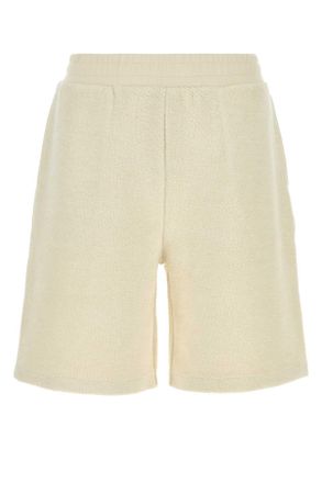 Ami Ami Ivory Terry Fabric Bermuda Shorts