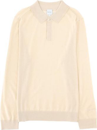 Paul Smith Long-Sleeve Merino Wool Polo Shirt