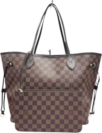 Louis Vuitton Pre-owned Tote Bags, female, Brown, Size: ONE SIZE Pre-owned Damier Canvas Tote Bag