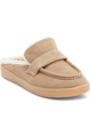 J/Slides Womens Hudson Mule In Taupe Suede