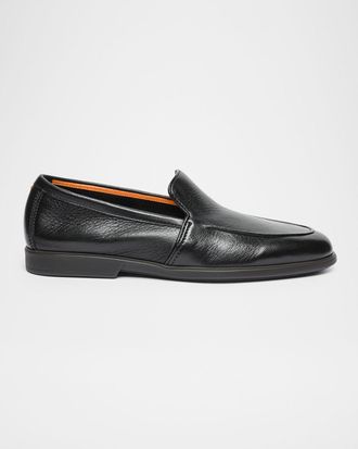 Santoni Men & apos;s Malibu Soft Grained Leather Loafers