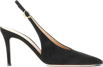 Gianvito Rossi Pumps Robbie con cinturino posteriore 85mm - Nero