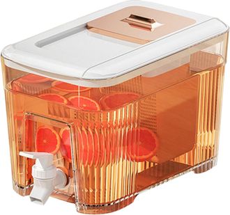 OEM Dispensador De Bebidas De 6 L Con Grifo, Dispensador De Agua Para Refrigerador, Botella De Agua Fr&iacute;a Con Tapa, Jarra De Agua Para Refrigerador, Dispen