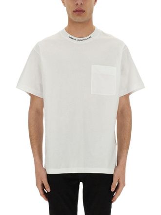 Versace Jeans Couture T-Shirt With Logo On The Collar