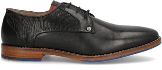 Berkelmans Posadas - Heren - Veterschoenen - Zwart - 43 EU - Leer - Schoenen