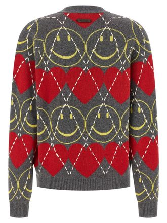 Moschino Womens Multicolor Wool Cardigan Clothing