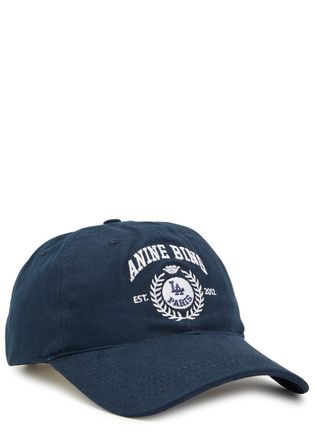 Anine Bing Jeremy Logo-embroidered Twill cap - Black - One Size