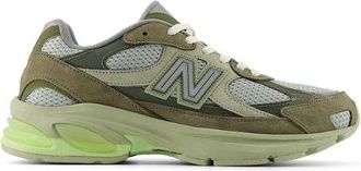 New Balance Unisex 2010 in Verde/Grigio, Pelle, Taglia 37.5