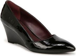 Franco Sarto Frankie Pointed Toe Wedge Pump in Black at Nordstrom Rack, Size 9.5