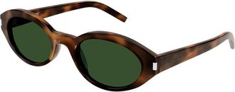 Saint Laurent SL 567 PLUMP 002 Womens Sunglasses Tortoiseshell Size 51 - Free RX Lenses - Free RX Lenses