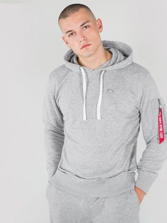 Alpha Industries Alpha Industries Mens X-FIT HOODY Grey - Size Small