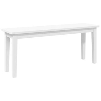 vidaXL Vidaxl - Panca 110 Cm Bianco In Legno Massello Di Hevea