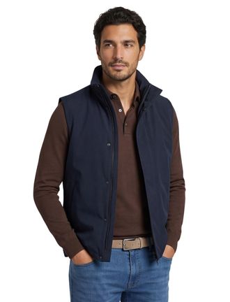Profuomo bodywarmer Profuomo donkerblauw normale fit