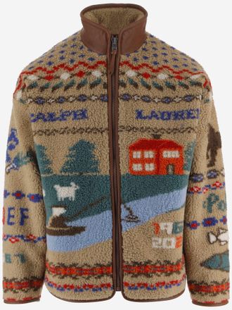 Polo Ralph Lauren Giacca in pile Polo Ralph Lauren con stampa panoramica