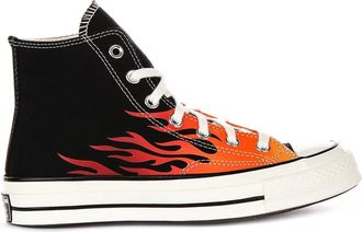 Converse Sneakers, male, Multicolor, 3 1/2 UK, Black Flame High Top Trainers