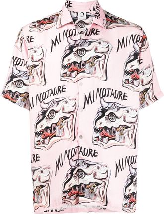 Endless Joy Minotaure short-sleeve shirt - men - TENCEL - L - Pink