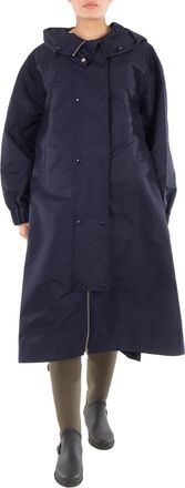 Moncler Classic Hood Logo-Patch Coat, Brand Size 2 (Medium)