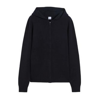 Aspesi Sudadera con cremallera de lana y algod&oacute;n - Sweatshirts & Hoodies - Hombre - Azul - 2XL