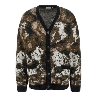 Carhartt Work in Progress Merton Wollen Cardigan - Heren - Vesten - Veelkleurig - XL - Wol - Truien & Vesten