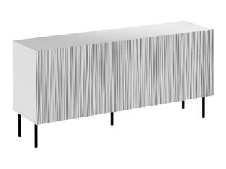 Mirjan24 Aparador Lorelbo 100, Blanco + Negro, 75x152cm, N&uacute;mero De Puertas: 043cm, Mdf, Aglomerado Laminado