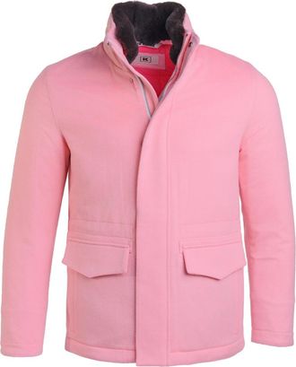 Kiton Kired By Kiton Mutp Cashmere Goose Down Overcoat W/ Fur Trim Collar