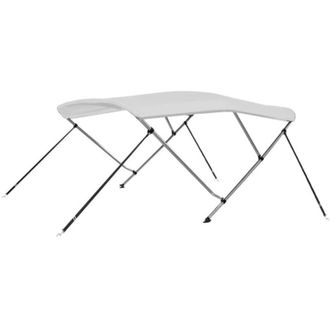 vidaXL Toldo Bimini De 3 Arcos Blanco 183x196x137 Cm Vidaxl