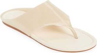 Farm Rio Jelly Flat Flip Flop in Crystal at Nordstrom, Size 6.5