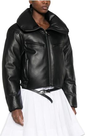 Alexander Wang Dames, Jassen, Zwart, Maat: XS Leer