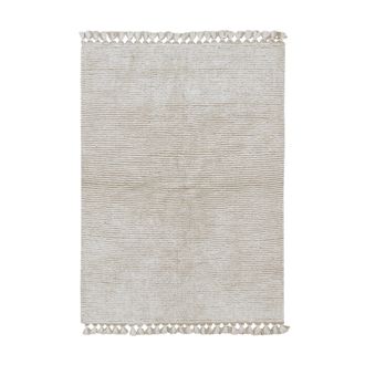 Lorena Canals Alfombra lavable de lana gris 80 x 140