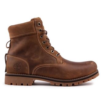 Timberland Mens Rugged Waterproof Boots - Brown Leather - Size UK 8