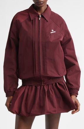 Shushu/Tong Tuck Detail Sport Jacket in Wine Red at Nordstrom, Size 10 Us